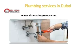 Find best plumbing services in Dubai by top Plumbing Maintenance company in Duba