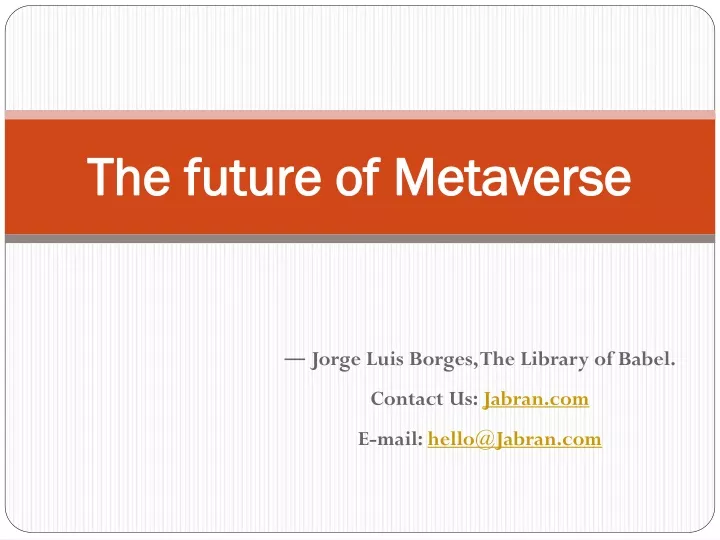 the future of metaverse