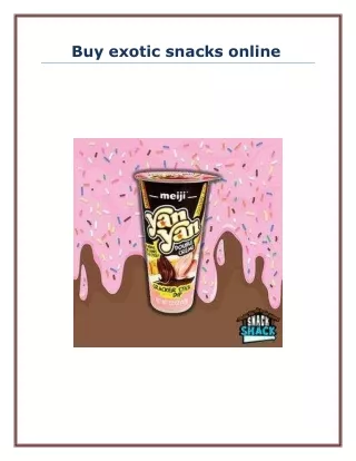 Buy exotic snacks online
