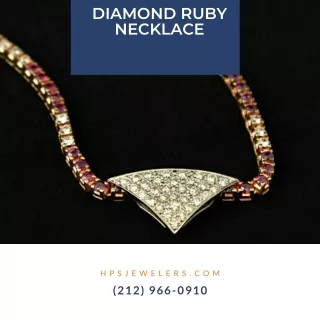 diamond ruby necklace