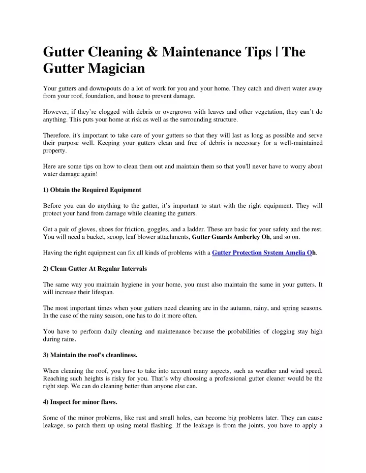 gutter cleaning maintenance tips the gutter