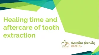 Healing time and aftercare for a tooth extraction - Karalee Family Dental