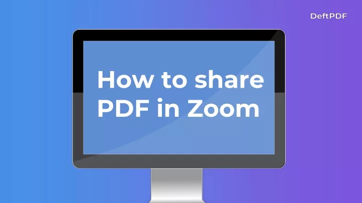 how to share pdf presentation on zoom