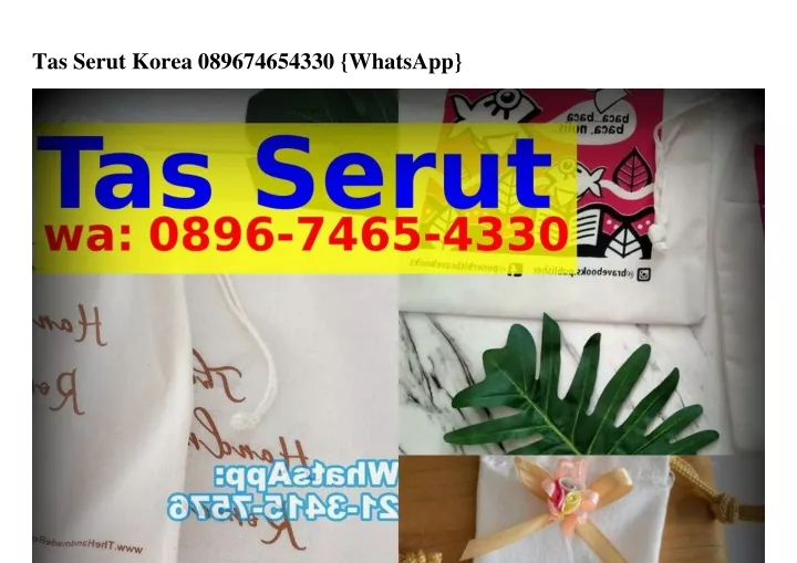 tas serut korea 089674654330 whatsapp