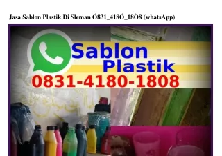 Jasa Sablon Plastik Di Sleman 08ЗI•ԿI80•I808[WA]