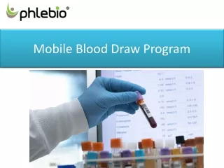 mobile blood draw program