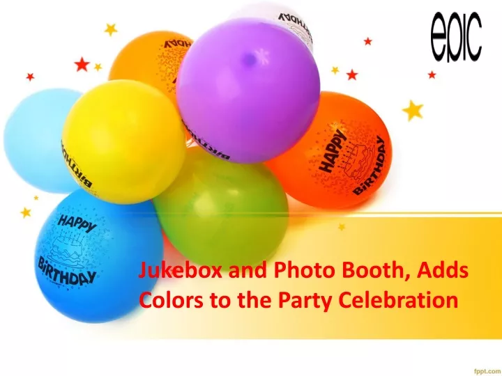 jukebox and photo booth adds colors to the party