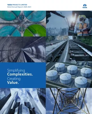 Tata Projects Ltd. | 42nd annual report 2020-21