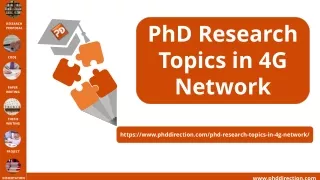 PhD Research Topics in 4G Network