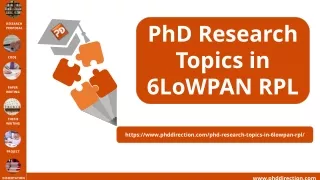 PhD Research Topics in 6LoWPAN RPL