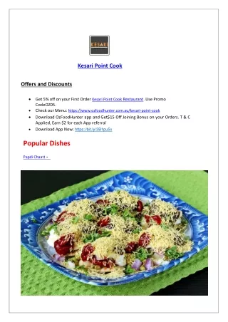 kesari point cook offers and discounts