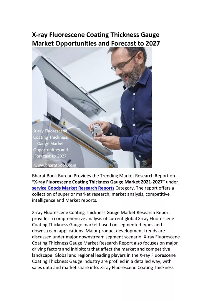 x ray fluorescene coating thickness gauge market