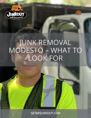 Junk Removal Modesto CA