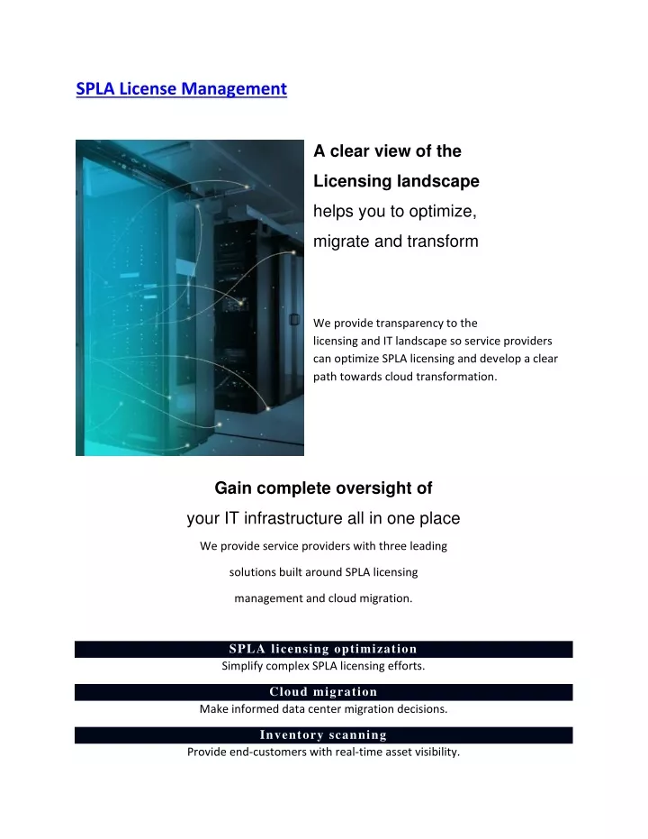 spla license management