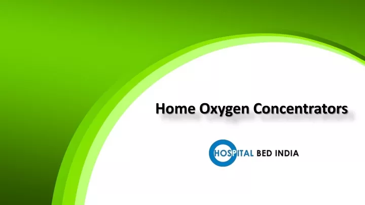 home oxygen concentrators