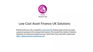 Best Asset Finance Firms UK