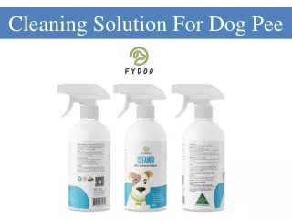Cleaning Solution For Dog Pee