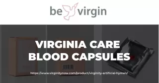 Buy Virginia Care Blood Capsules - Virginity Now