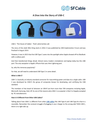 a dive into the story of usb c