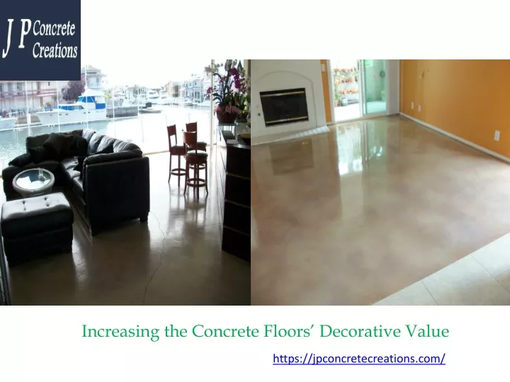increasing the concrete floors decorative value