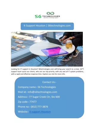 it support houston s6technologies com