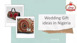 Wedding Gift ideas in Nigeria
