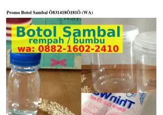 Promo Botol Sambal 0831·ㄐ180·1810{WA}