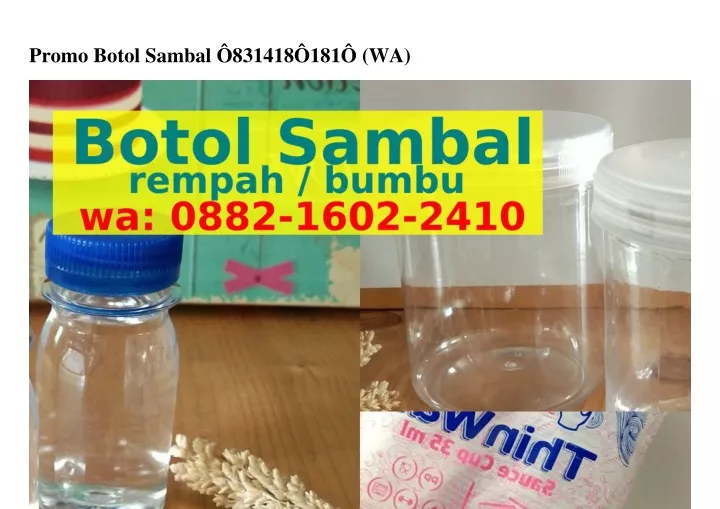 promo botol sambal 831418 181 wa