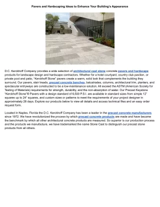 Pavers and Hardscaping Ideas to Enhance Your Building’s Appearance