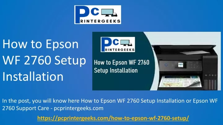 how to epson wf 2760 setup installation