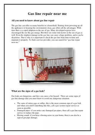 gas line repair near me