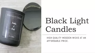 Black Wax Warmer by Black light Candles