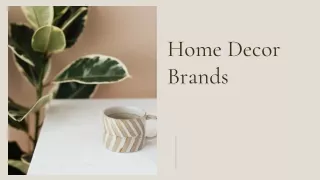 Home Decor Brands