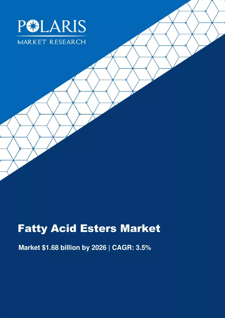 fatty acid esters market