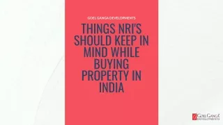 goel ganga developments