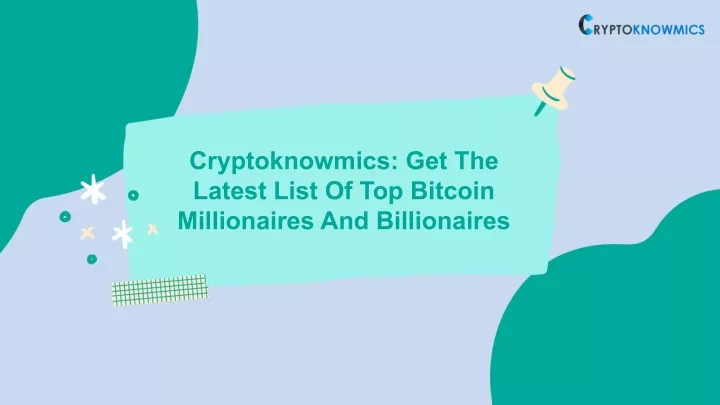 cryptoknowmics get the latest list of top bitcoin