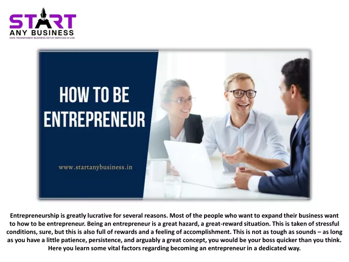 entrepreneurship is greatly lucrative for several