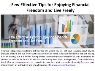 Suggestions for Financial Independence and Freedom