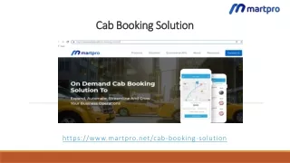 cab booking solution