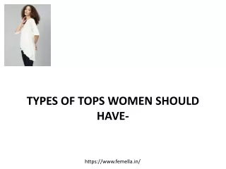 Tops for women