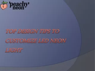 Customize LED neon light