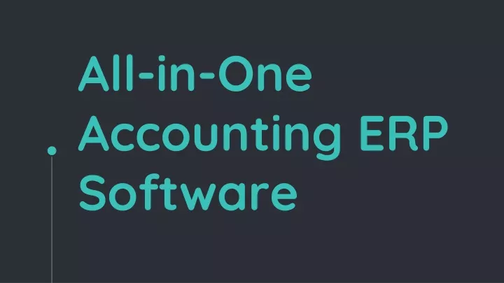 all in one accounting erp software