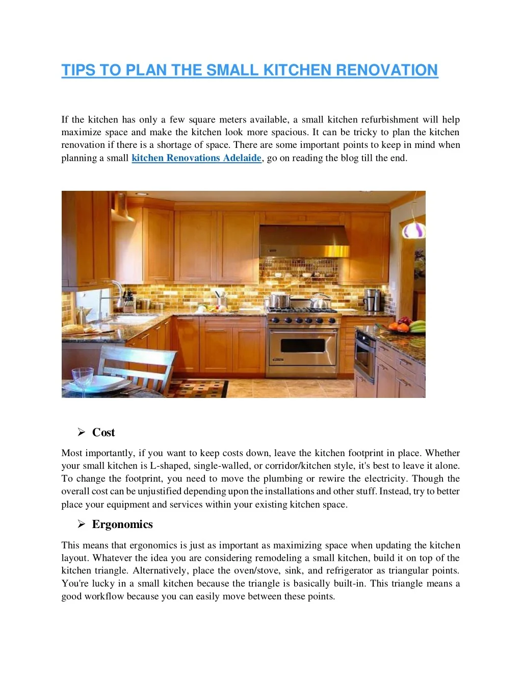 PPT - TIPS TO PLAN THE SMALL KITCHEN RENOVATION PowerPoint Presentation ...