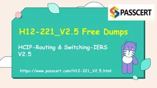 h12 221 v2 5 free dumps