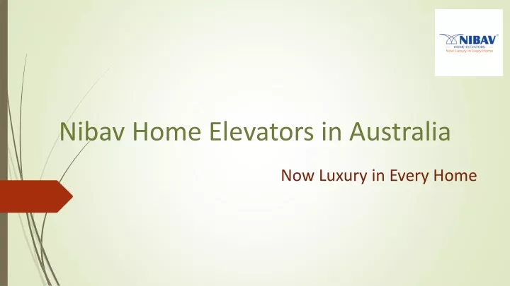 nibav home elevators in australia