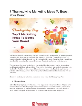 7 Thanksgiving Marketing Ideas To Boost Your Brand