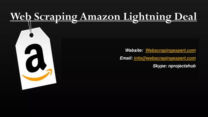 web scraping amazon lightning deal