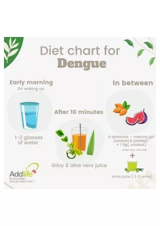 Diet Chart For Dengu - Dietician in India