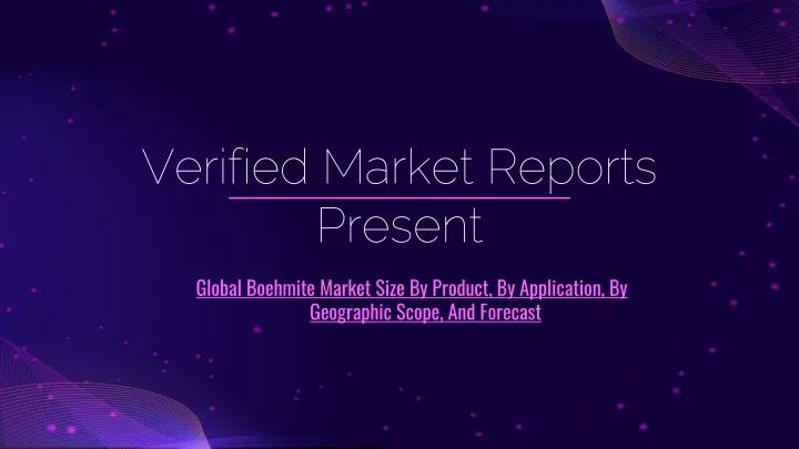 verified market reports present