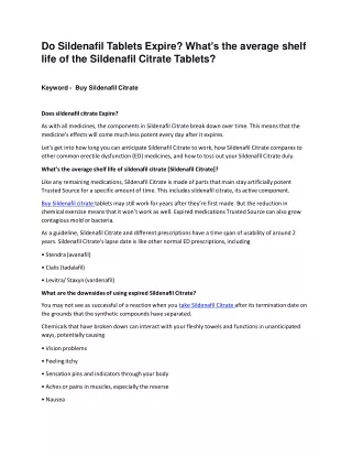 do sildenafil tablets expire what s the average